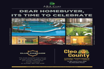 Enjoy in the most awaited club Cascade at ABA Cleo County in Noida